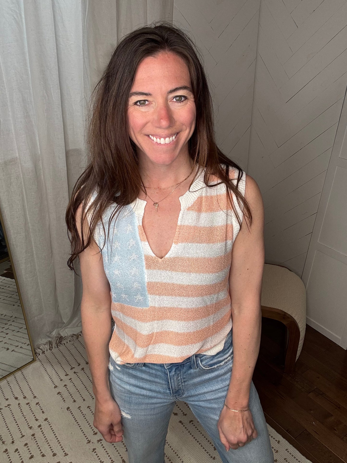 USA Flag Sweater