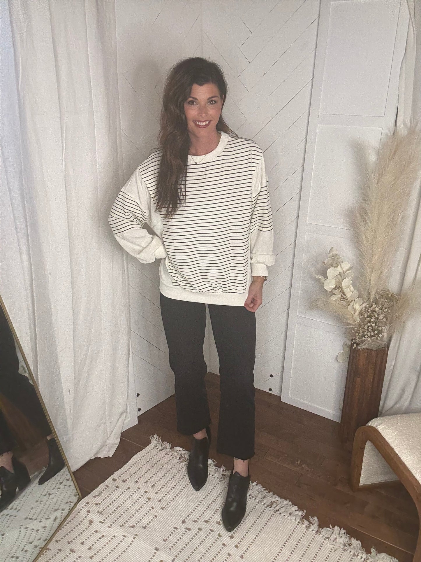Ivory + Ink Block Top