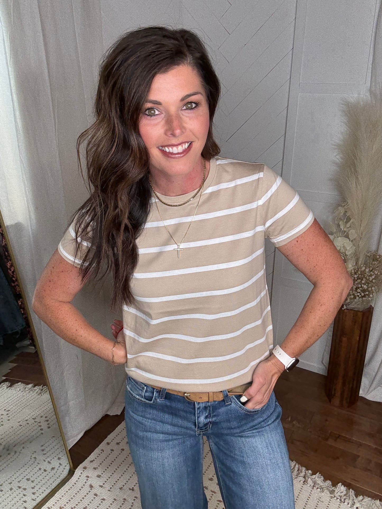 Brielle Striped Tee