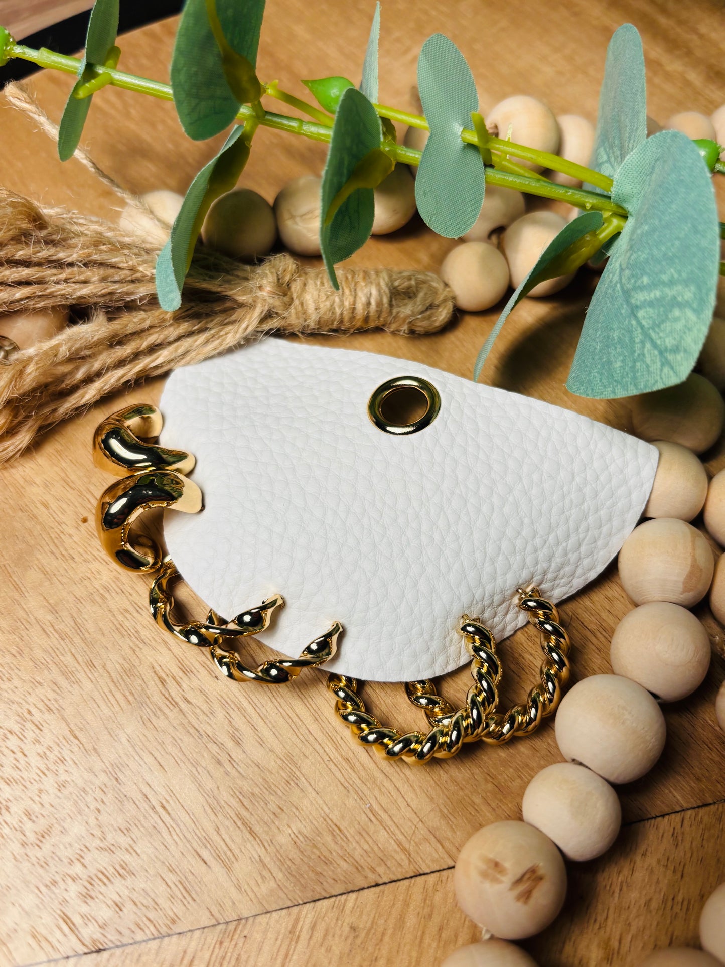 Chunky Hoop Earrings:  Set of 3