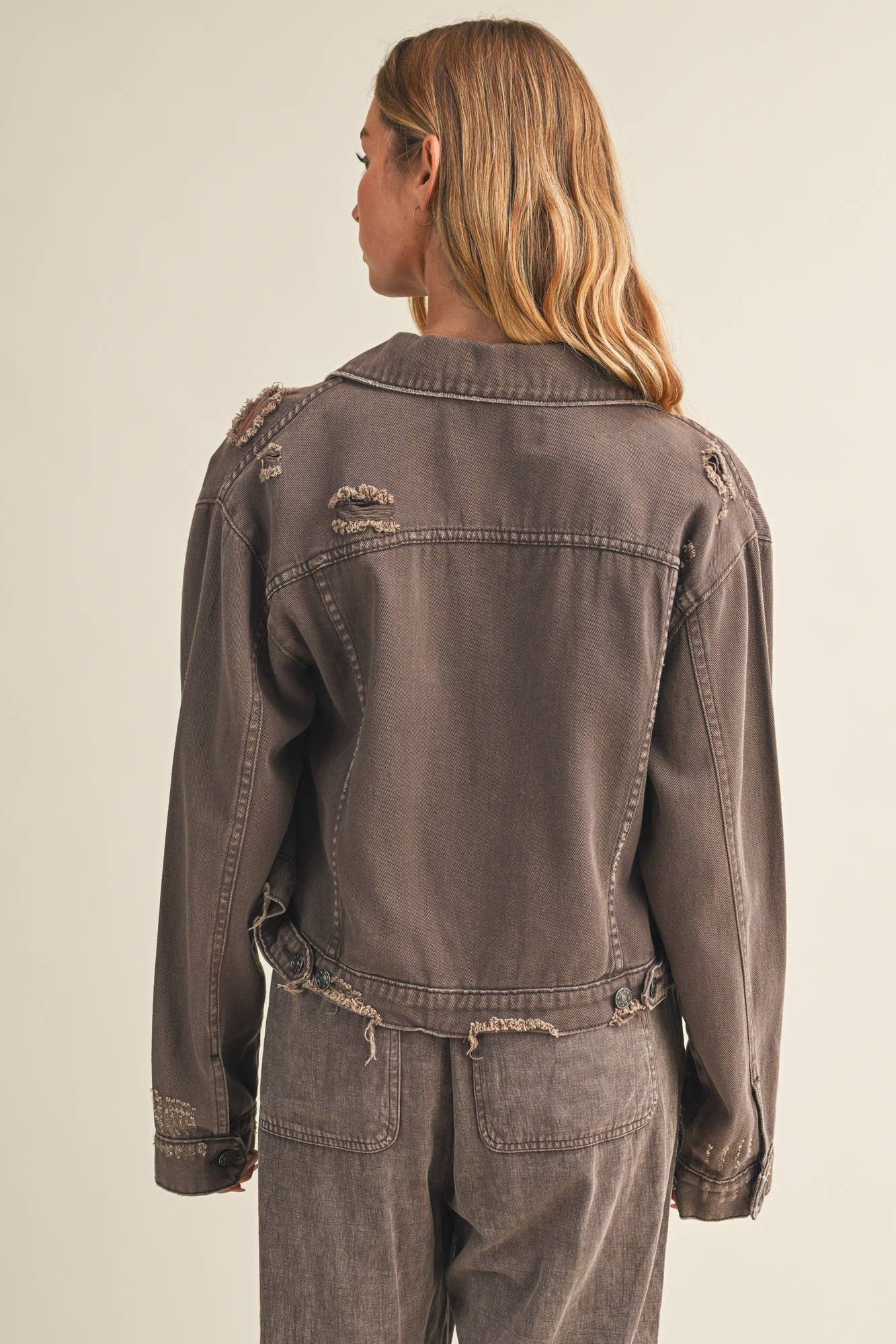 Brownie Fray Denim Jacket