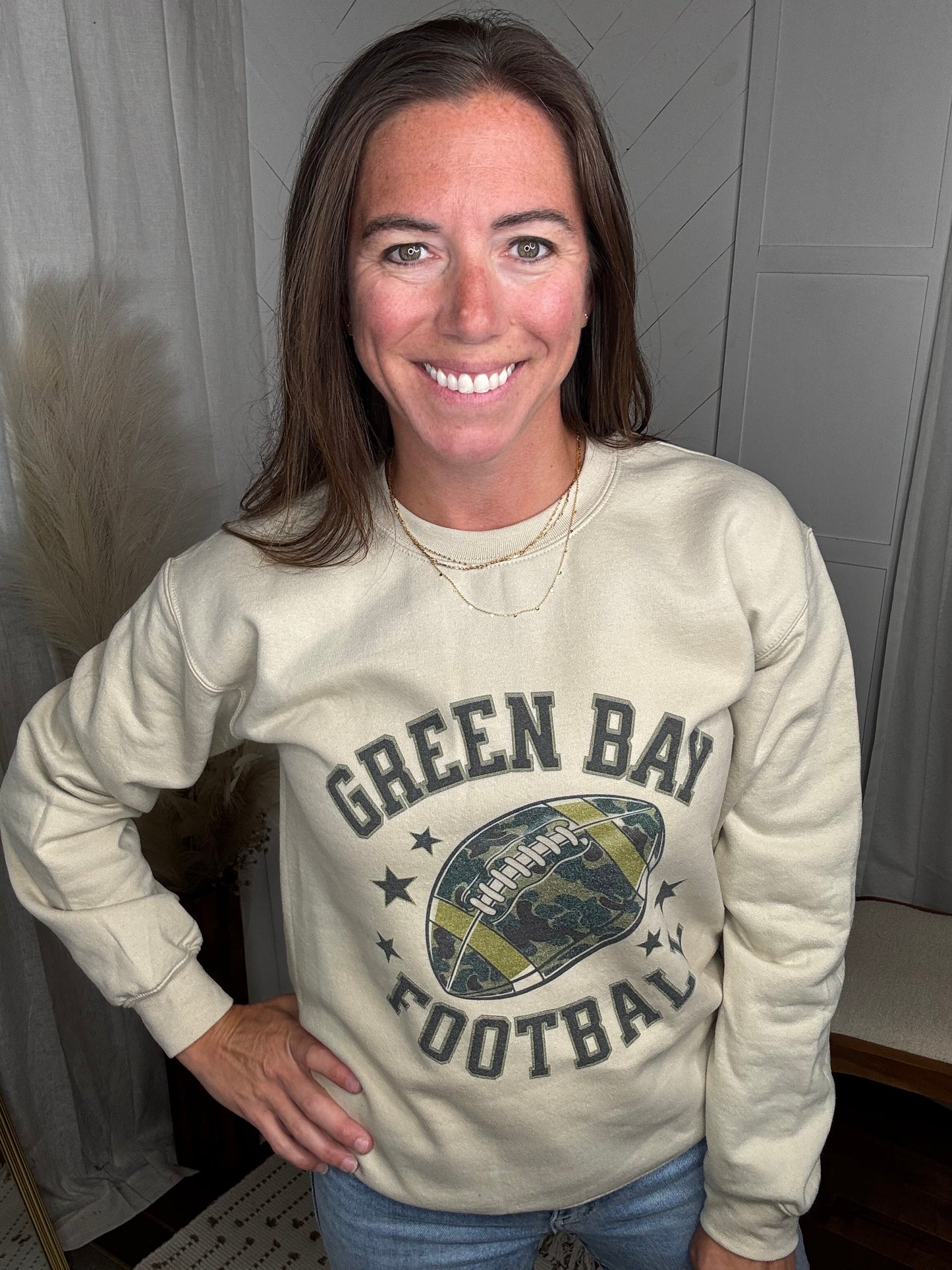 Green Bay Camo Sweatshirt: Sand