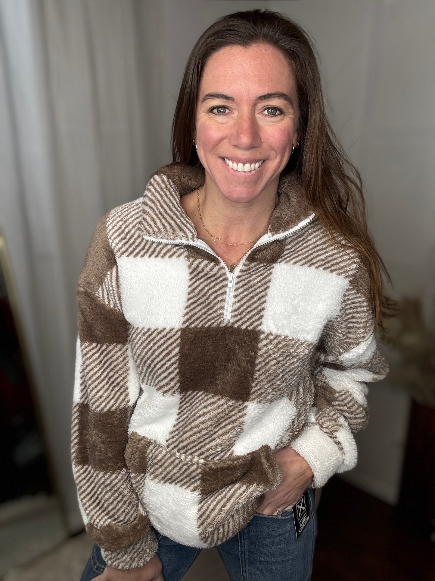 Cocoa Cabin Teddy Half-Zip