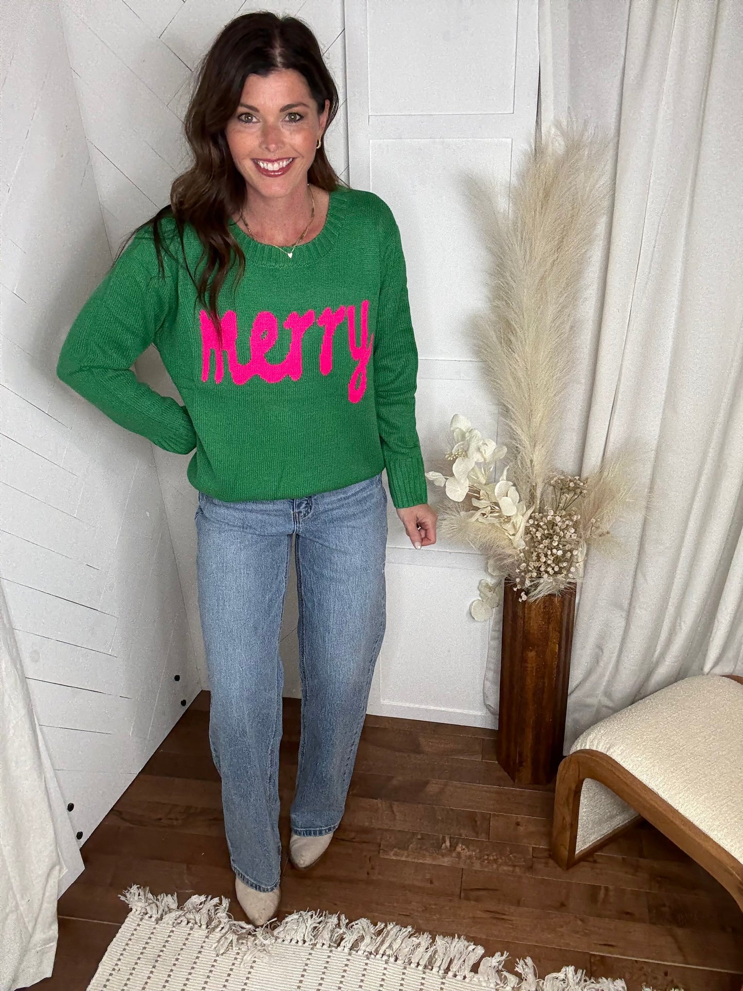 Mint Green Merry Sweater