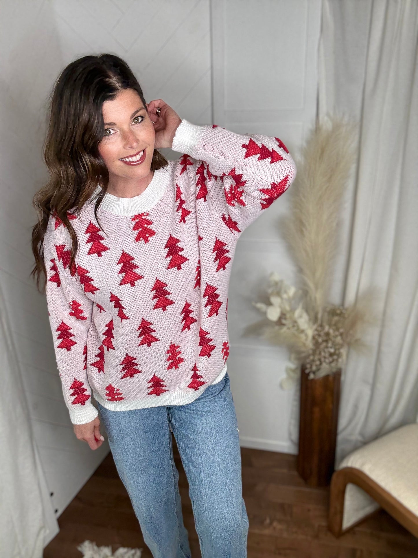Winter Pine Pearl Sweater