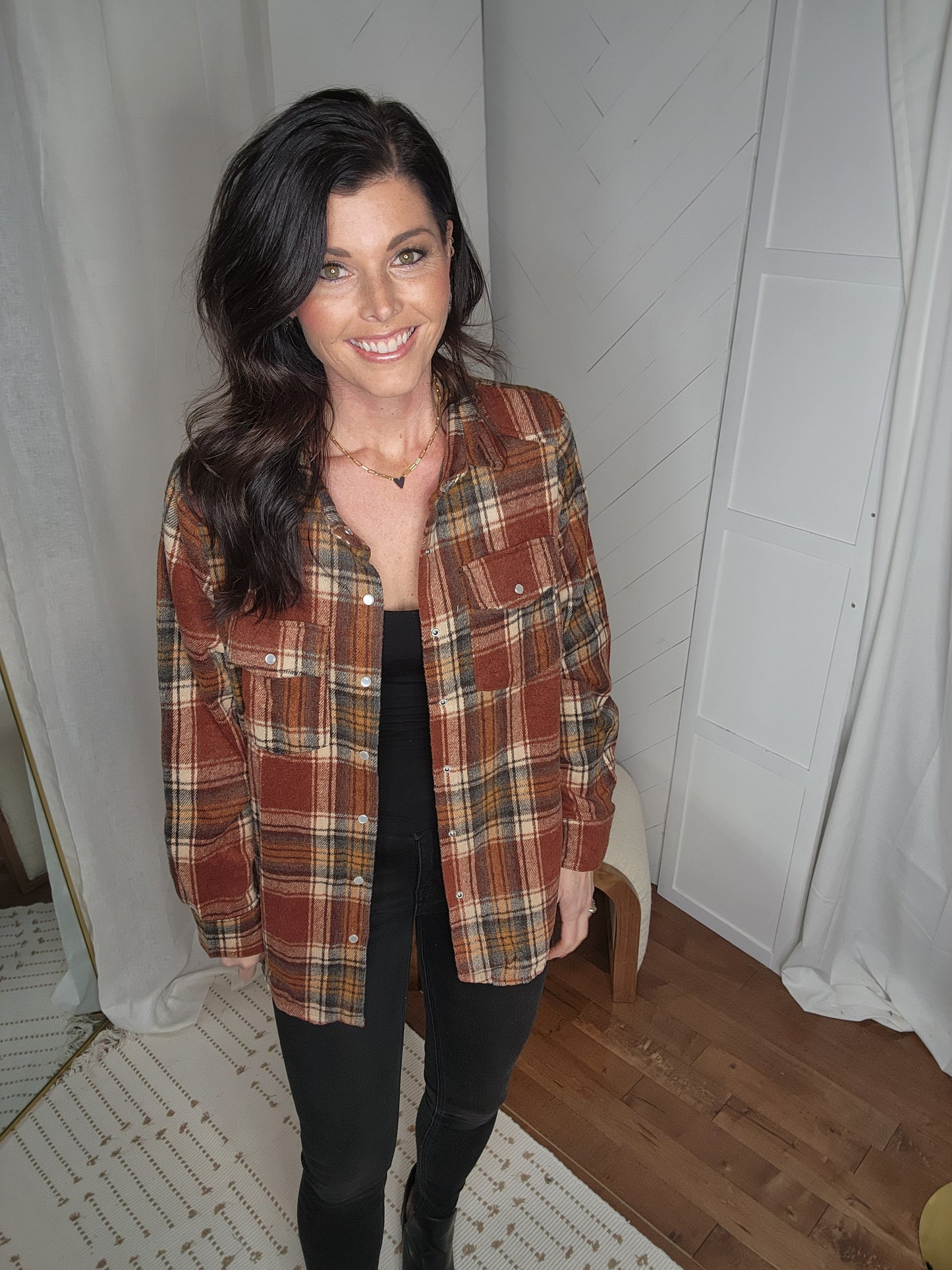 Rustwood Plaid Shacket