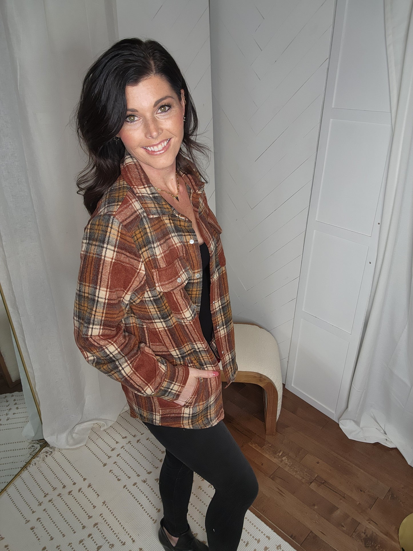 Rustwood Plaid Shacket