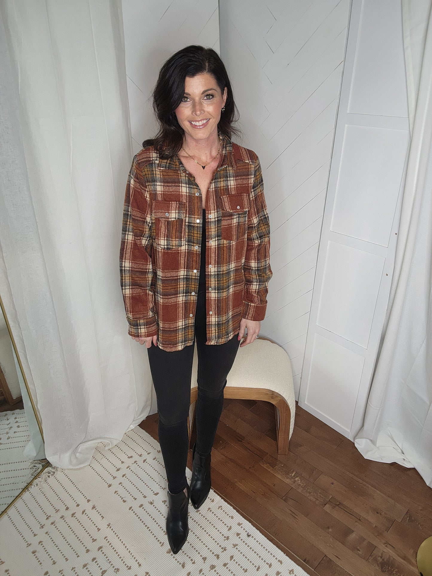 Rustwood Plaid Shacket