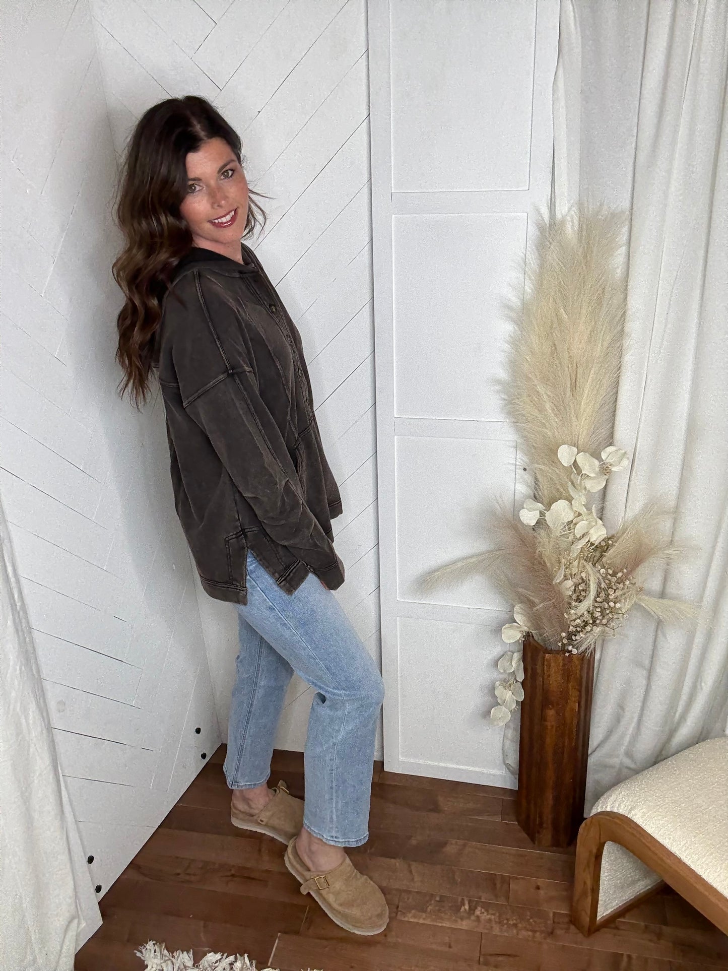 Mineral Drift Hooded Tunic