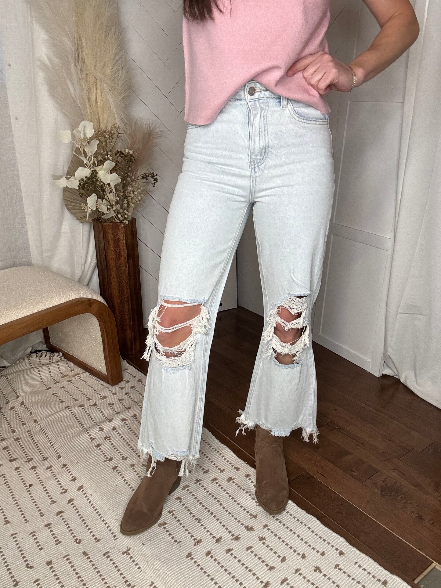 Vervet71: 90's Vintage Super High Rise Flare Jeans