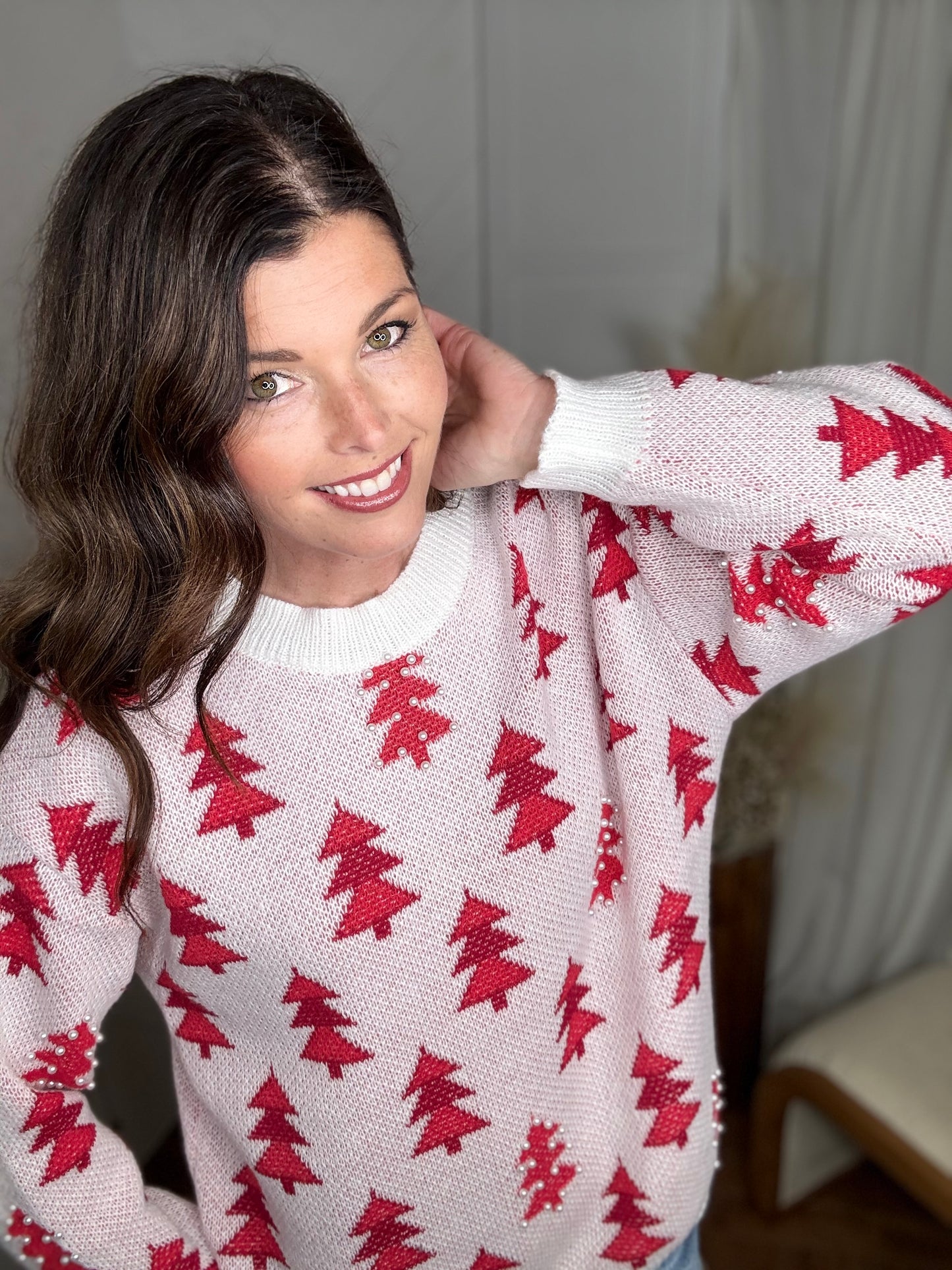 Winter Pine Pearl Sweater