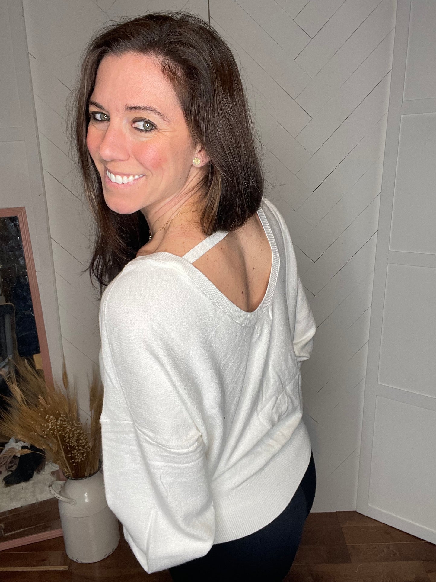 Open Elegance Sweater- Ivory