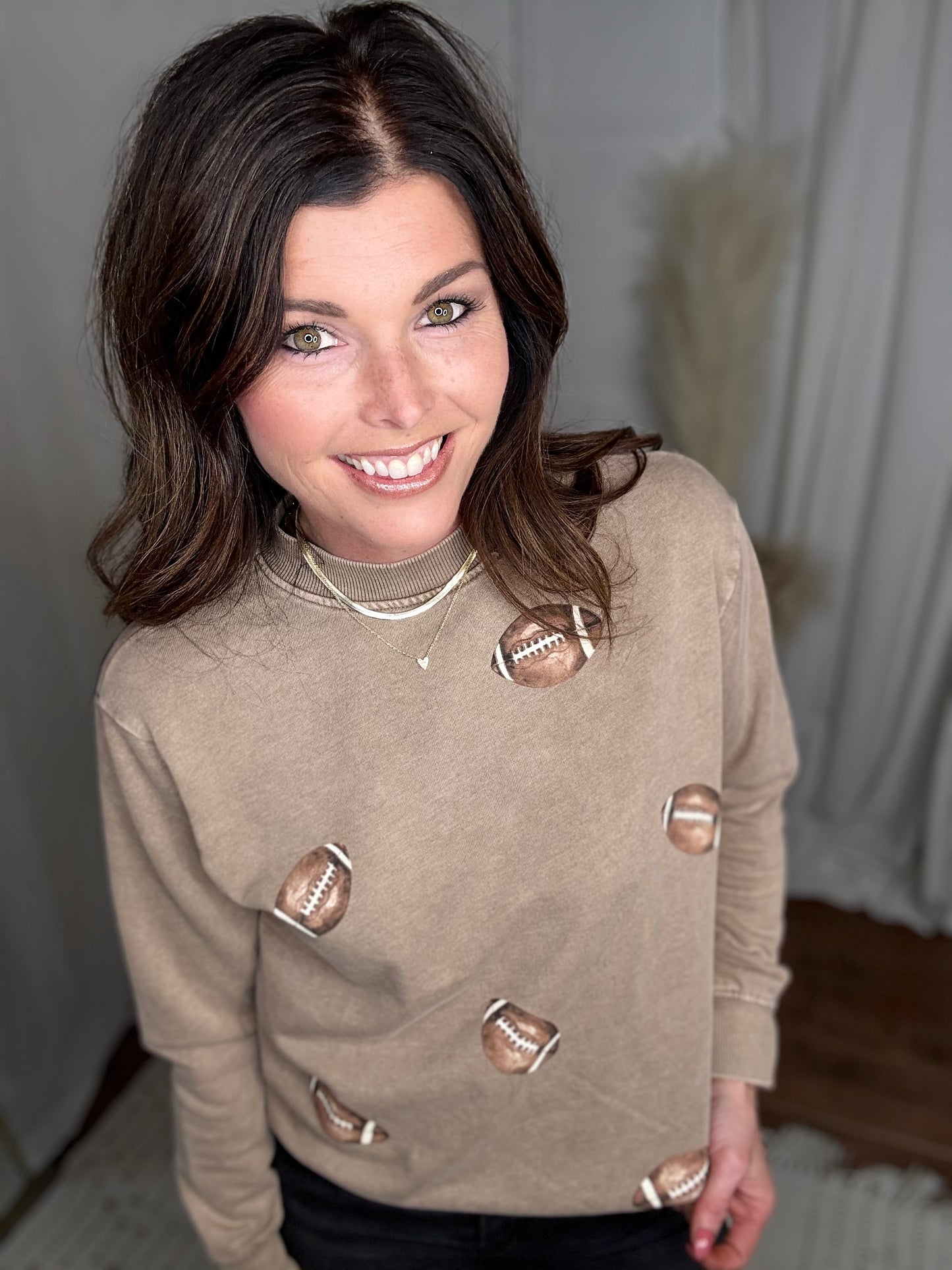 Mocha Sideline Mineral Washed Sweatshirt