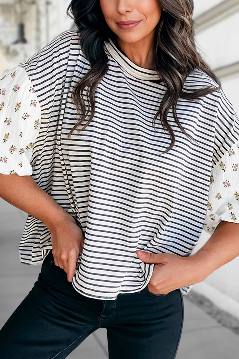 Midnight Bloom Top