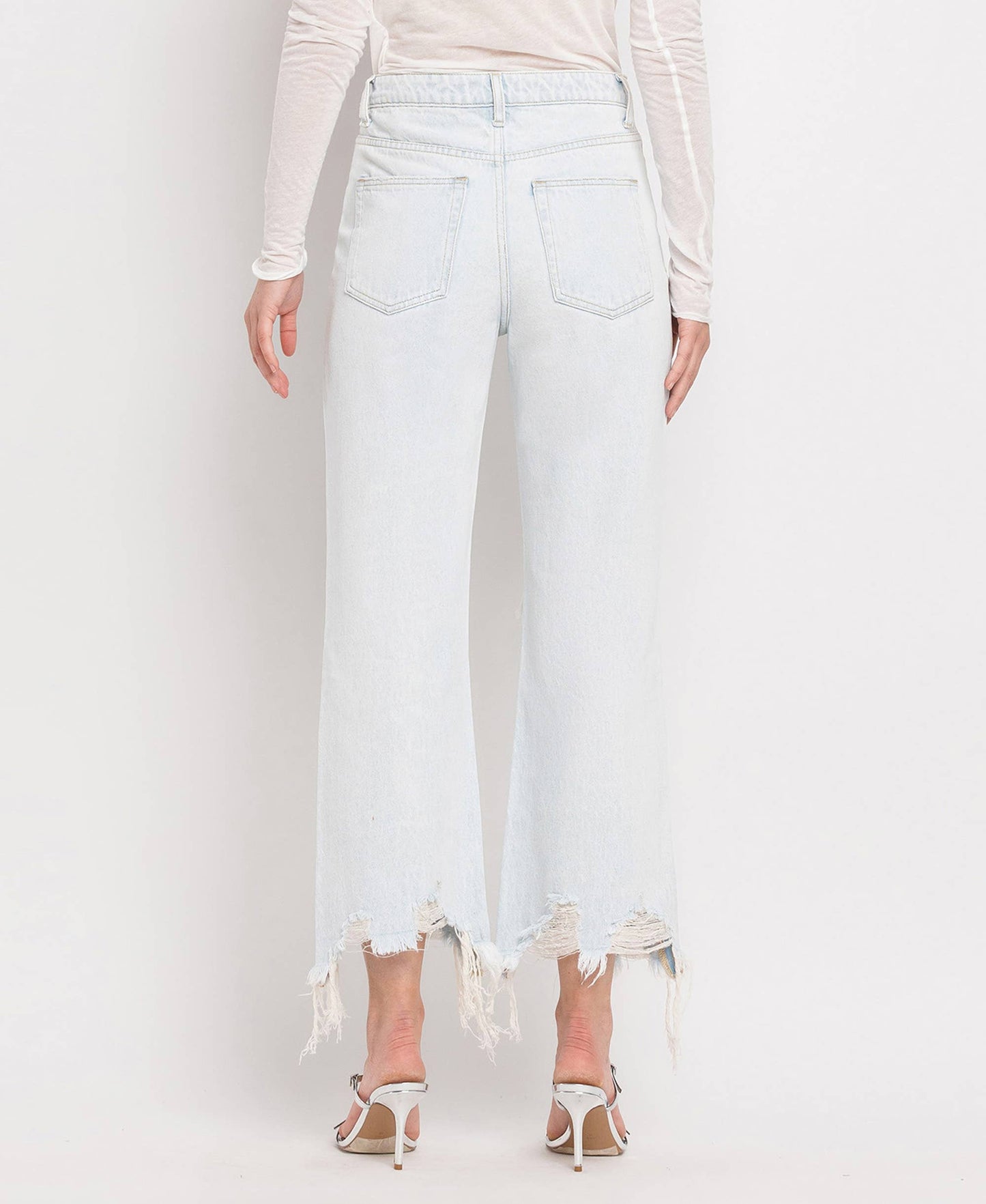 Vervet71: 90's Vintage Super High Rise Flare Jeans