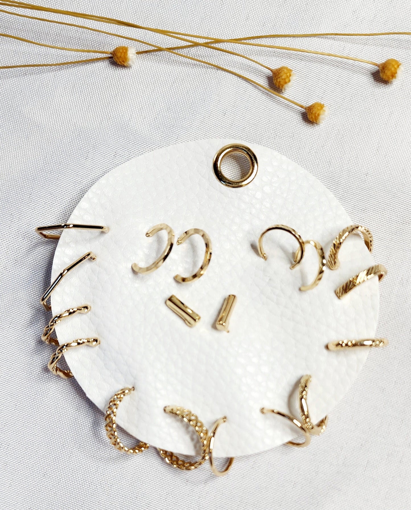 Golden Sunset Earrings: Set of 9