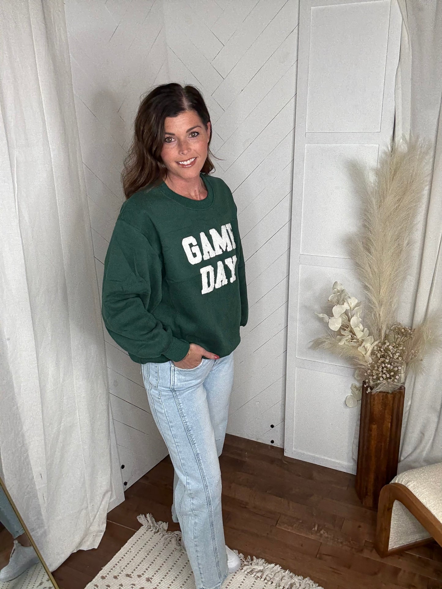Green Game Day Sweatshirt