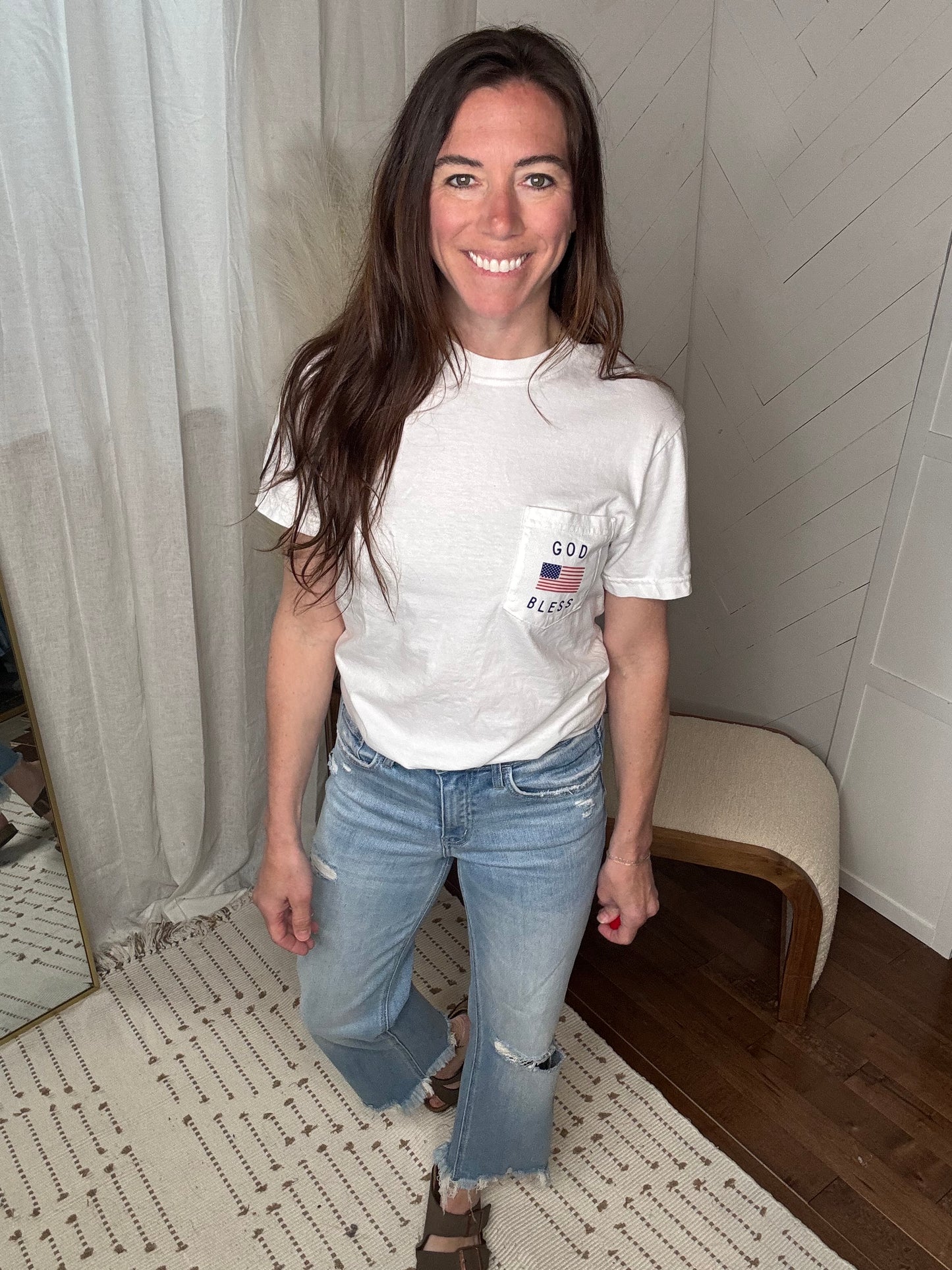 God Bless the USA: Pocket Tee