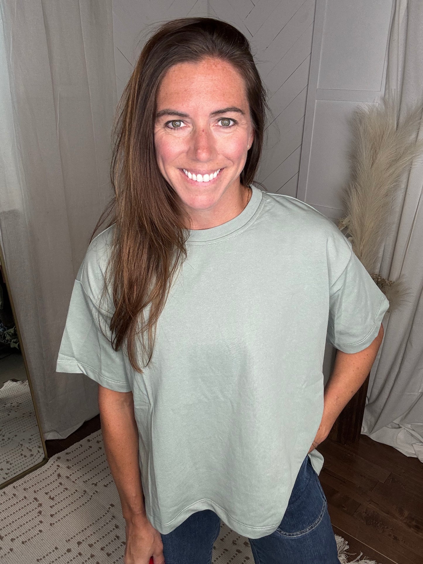 Slouch + Sway Top: Mint