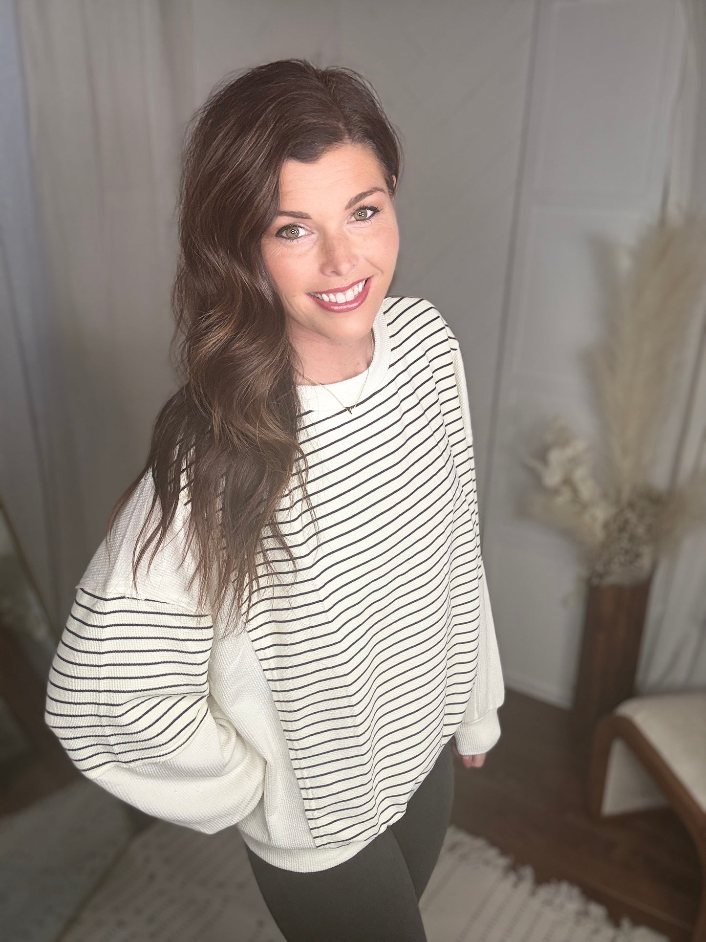 Ivory + Ink Block Top