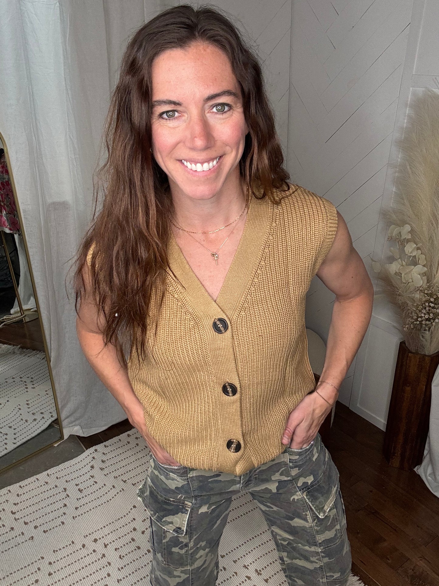 Chocolate V-Neck Sweater Vest