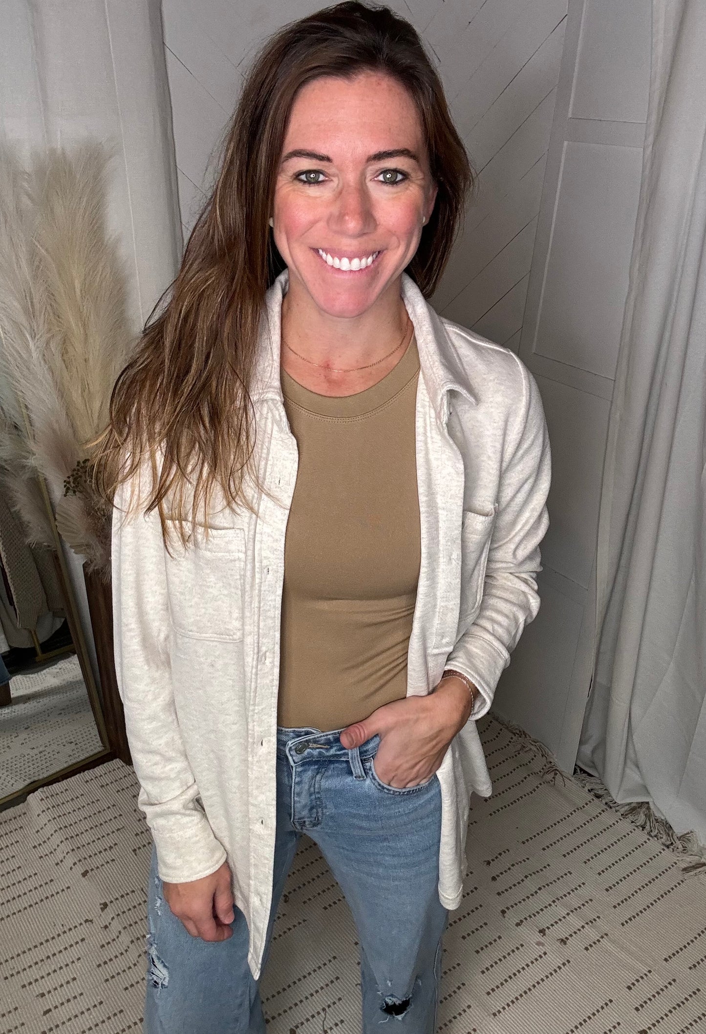 The Lexi Button Down: Cream