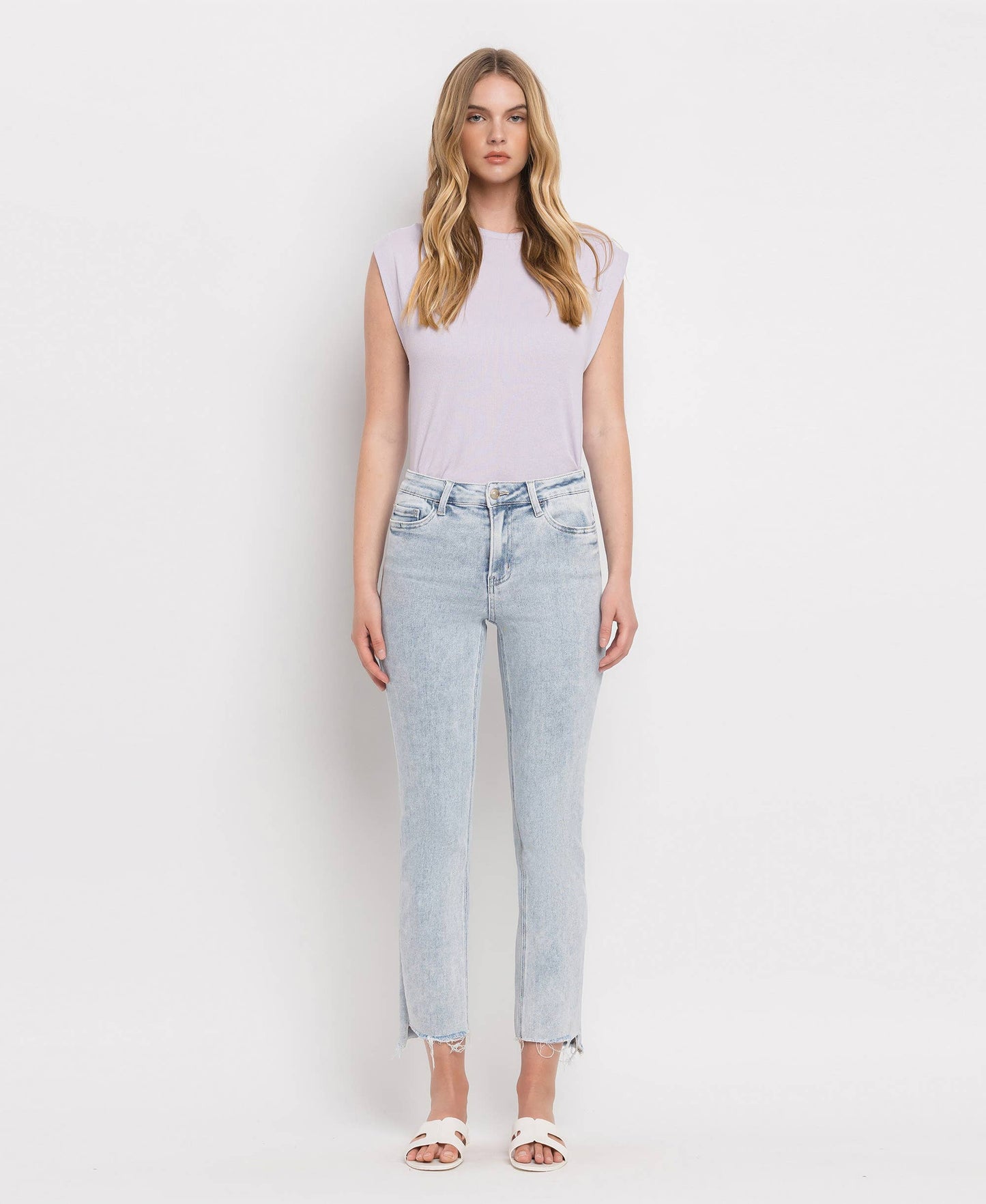 Loveret04: High Rise Straight Leg Jeans