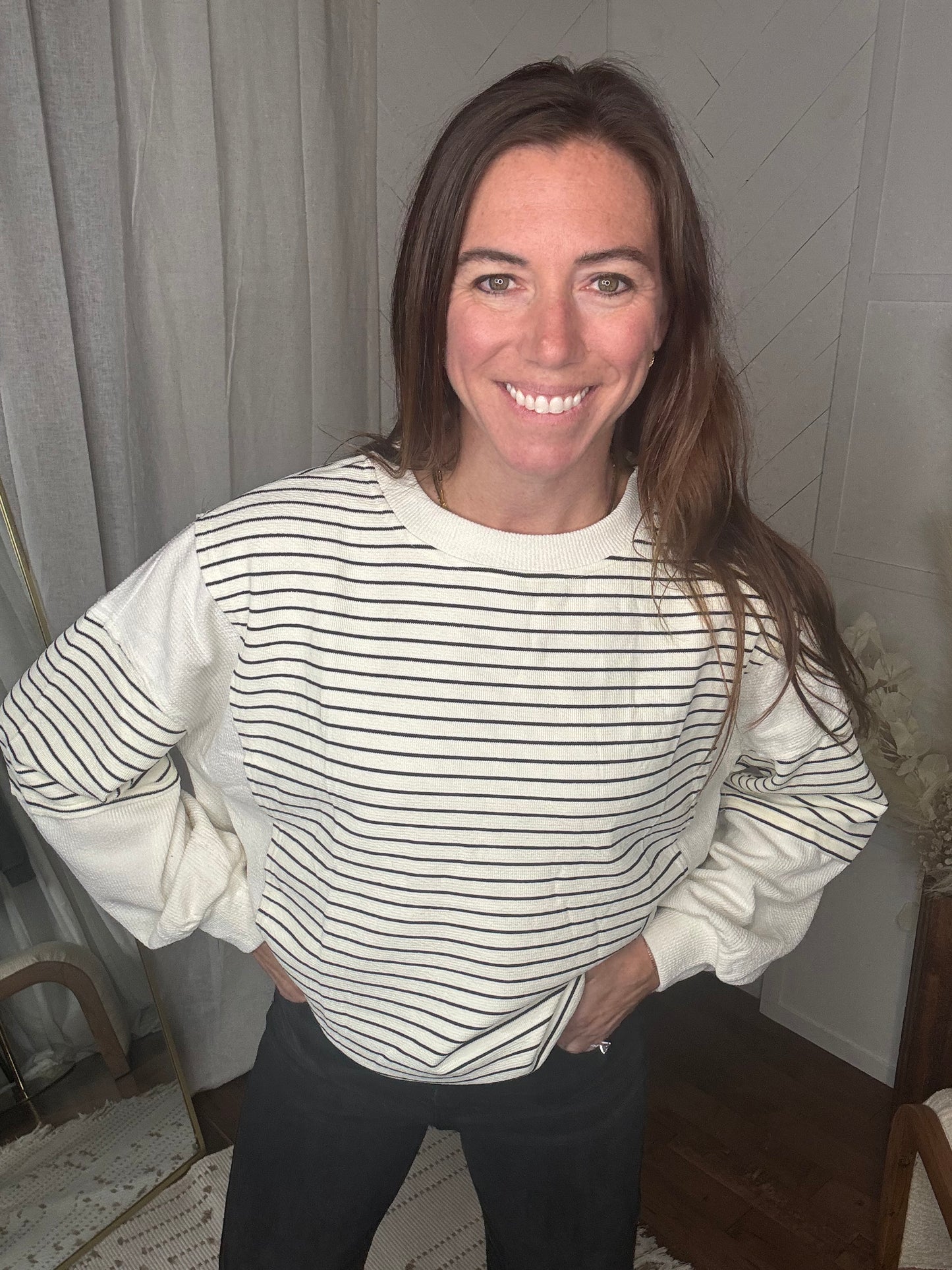 Ivory + Ink Block Top