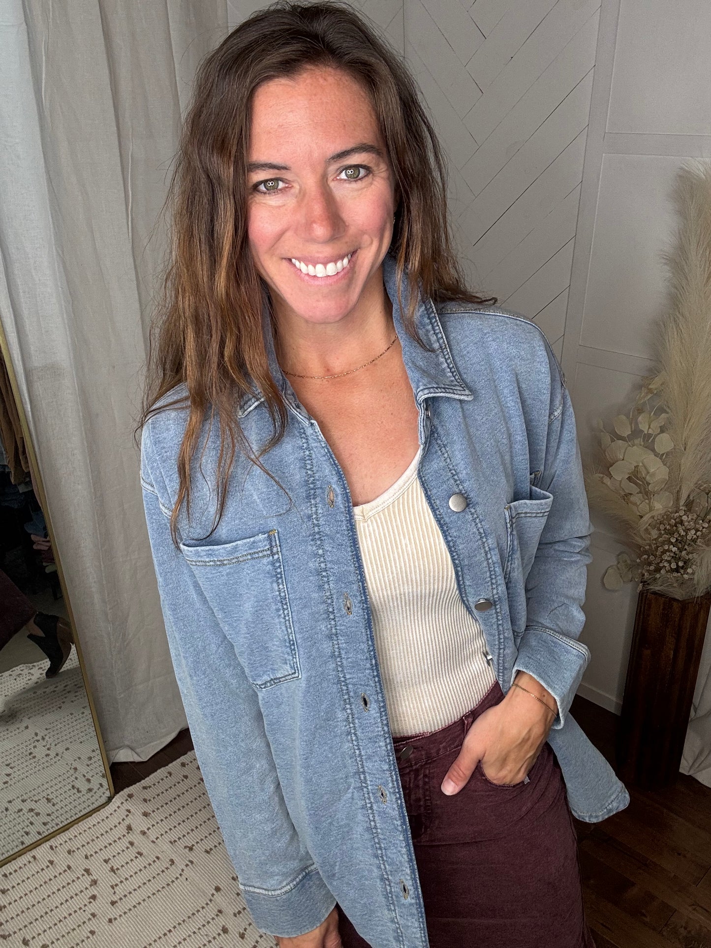 Sunday Ease Soft Denim Jacket