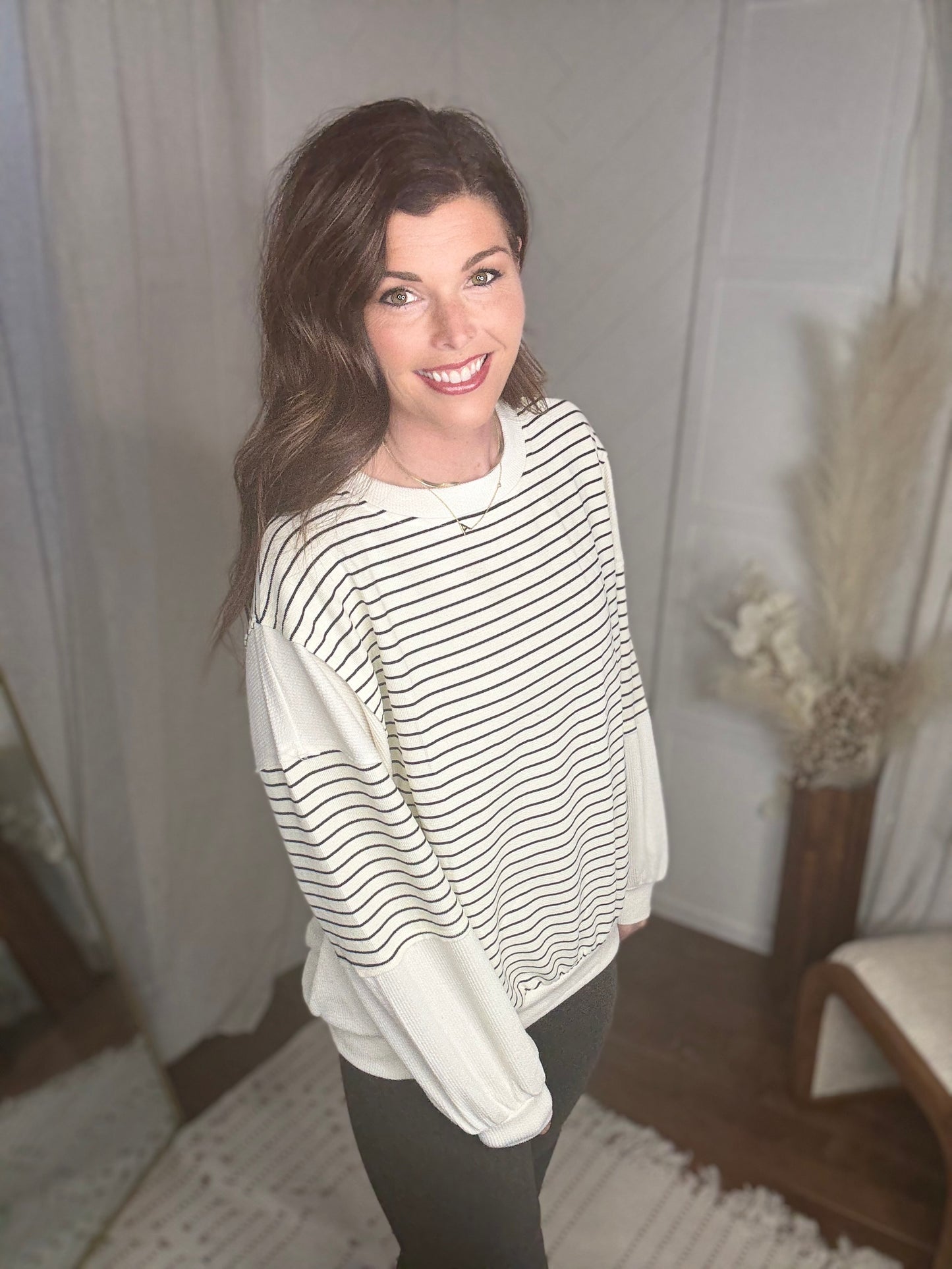 Ivory + Ink Block Top