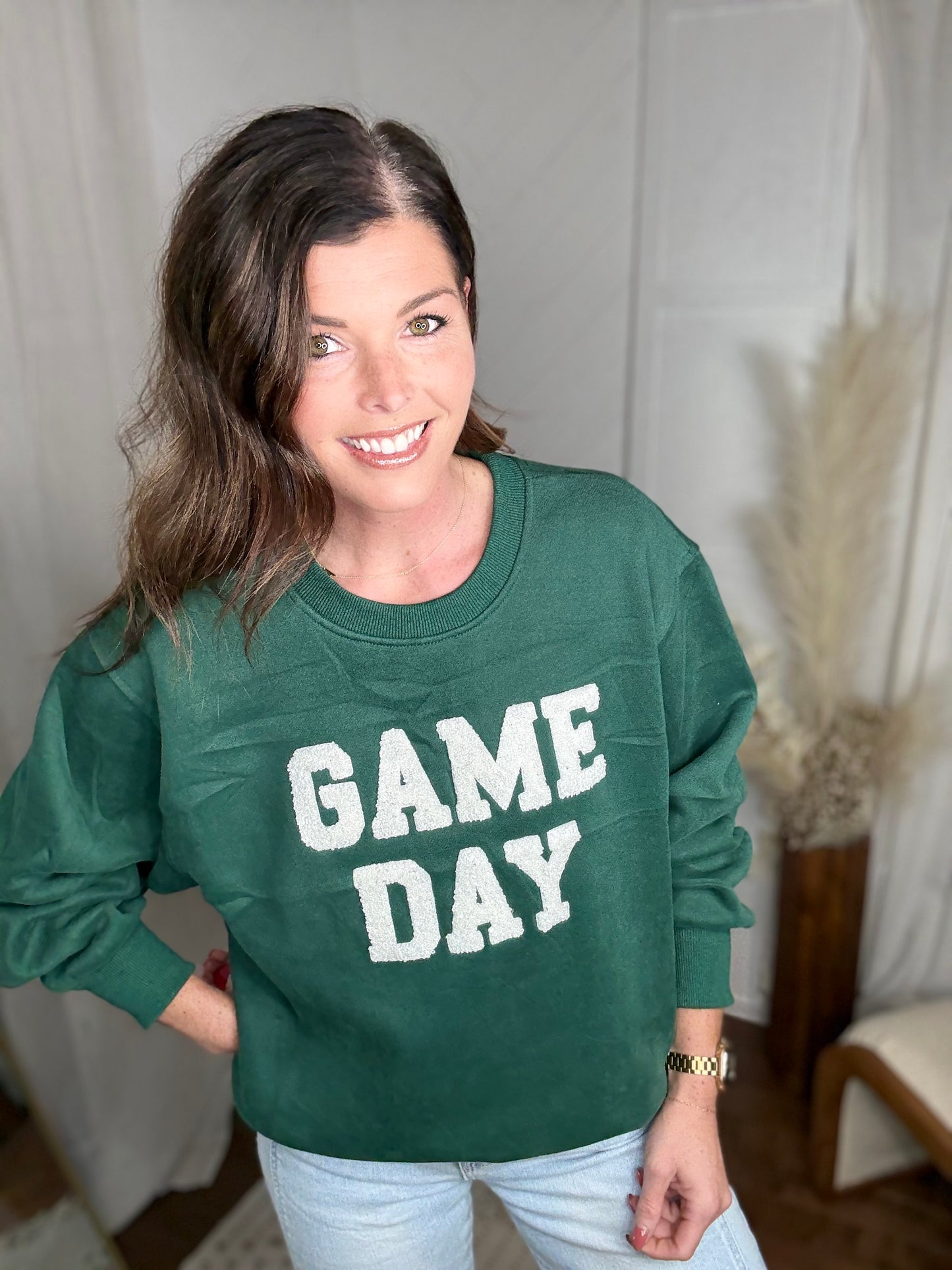 Green Game Day Sweatshirt
