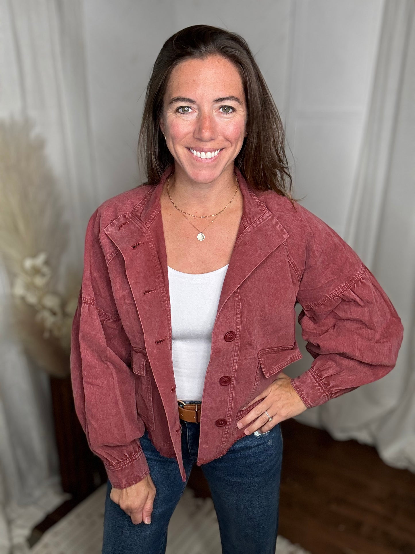 Maroon Western Jacket