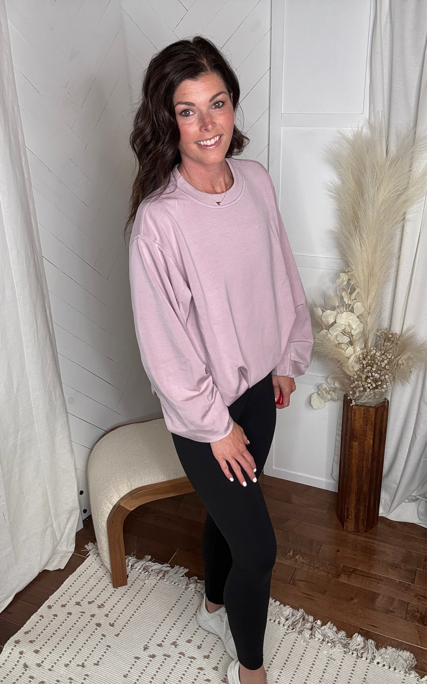 Mauve Soft-Stream Pullover