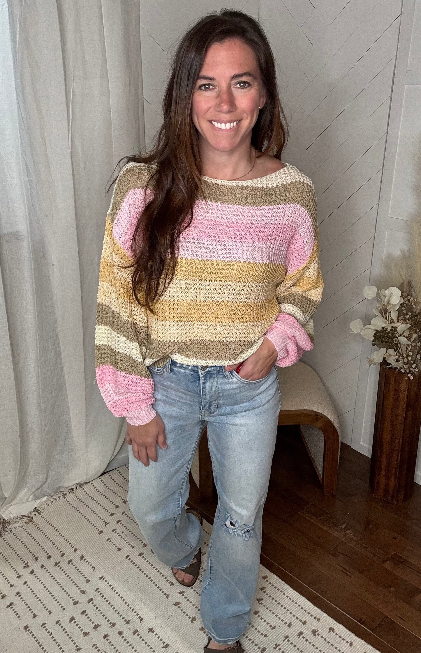 Sunset Breeze Knit Top