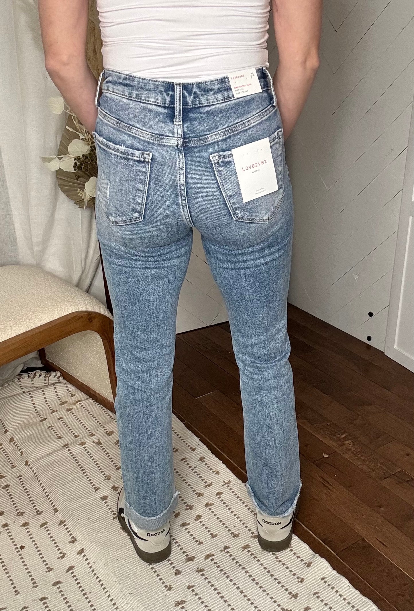 Loveret302: Tummy Control High Rise Slim Straight