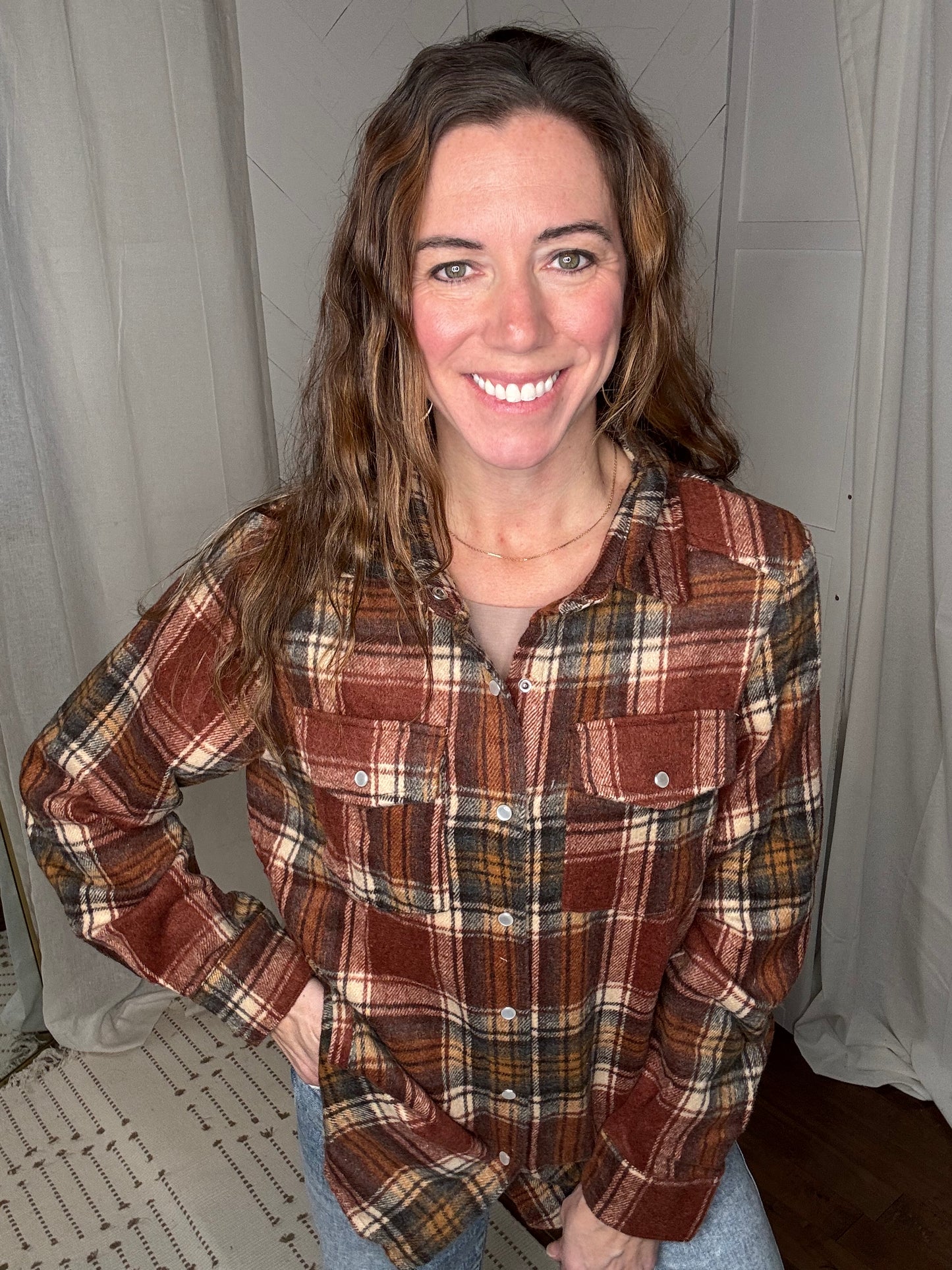Rustwood Plaid Shacket
