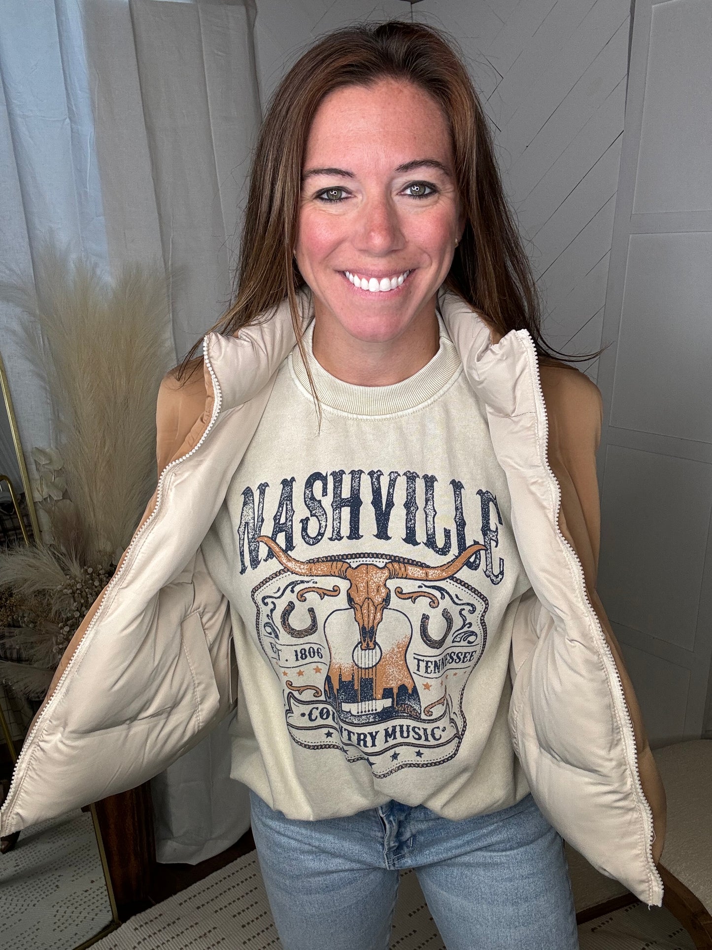 The Izzy Vest: Tan/Carmel