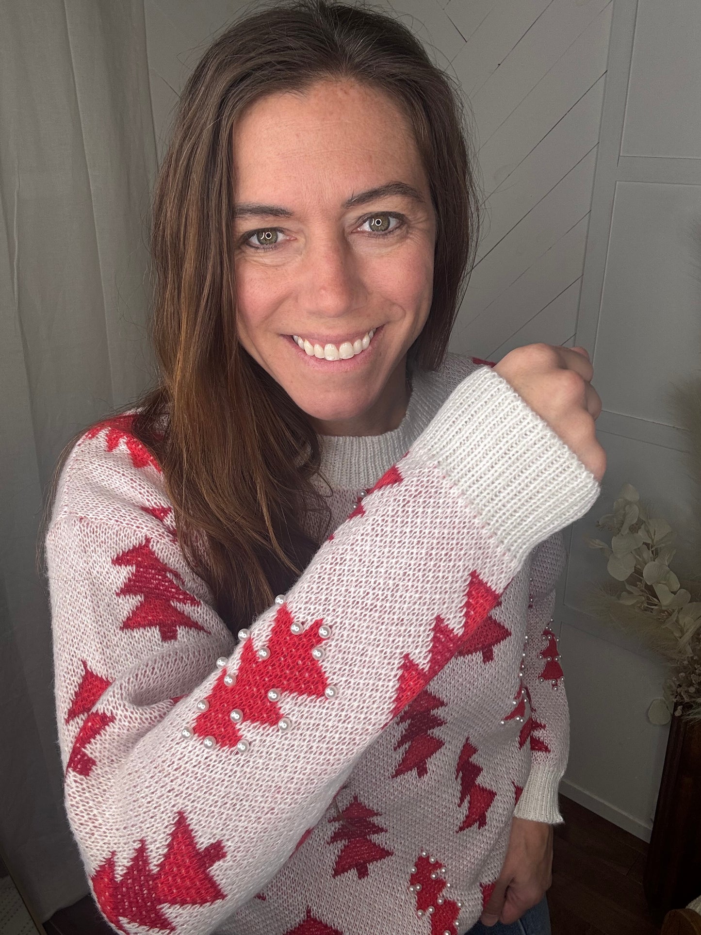 Winter Pine Pearl Sweater