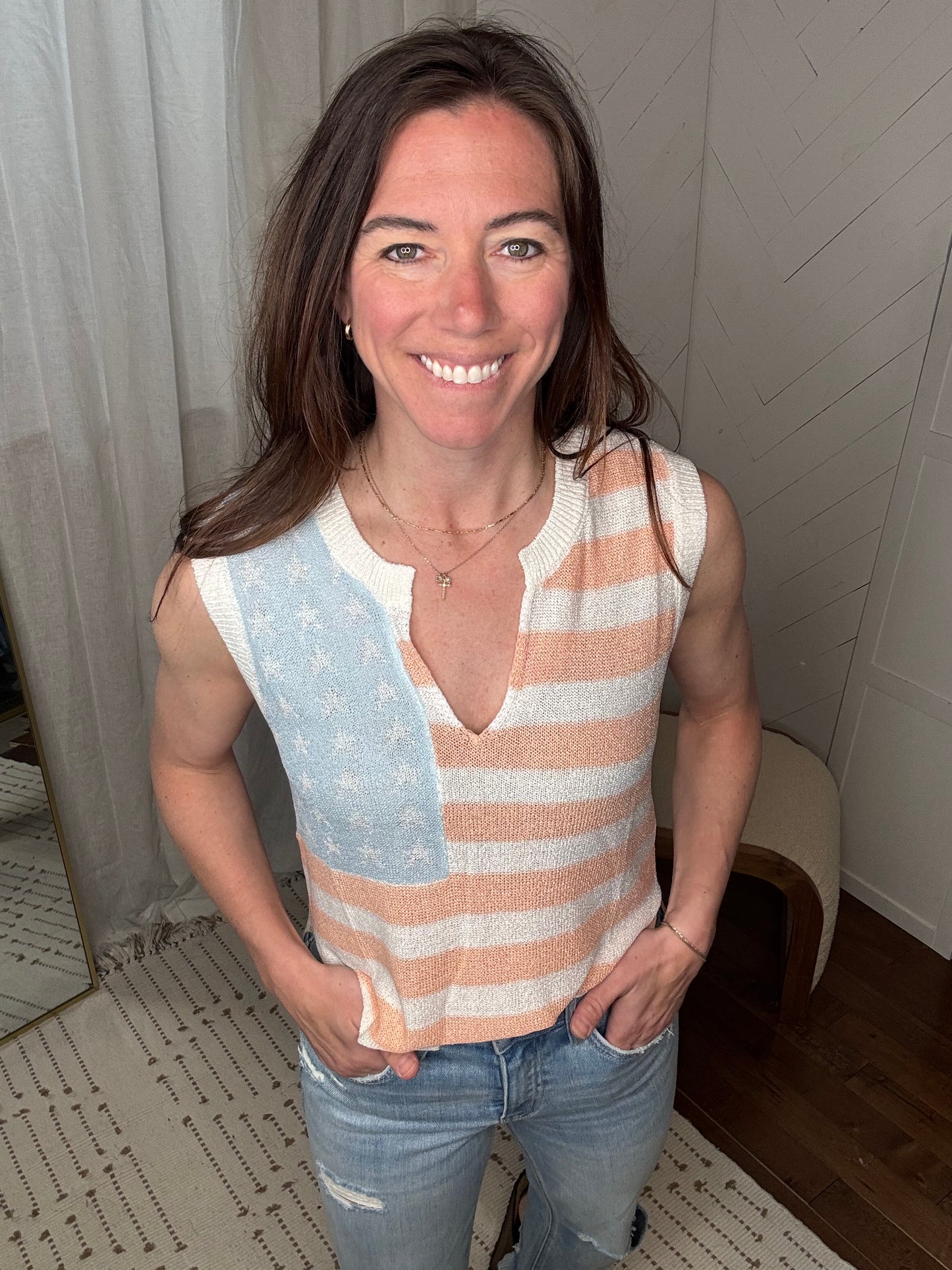 USA Flag Sweater