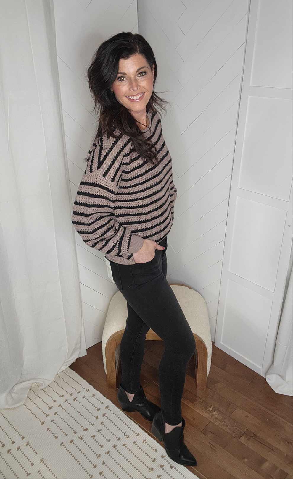 Mocha Blend Striped Sweater