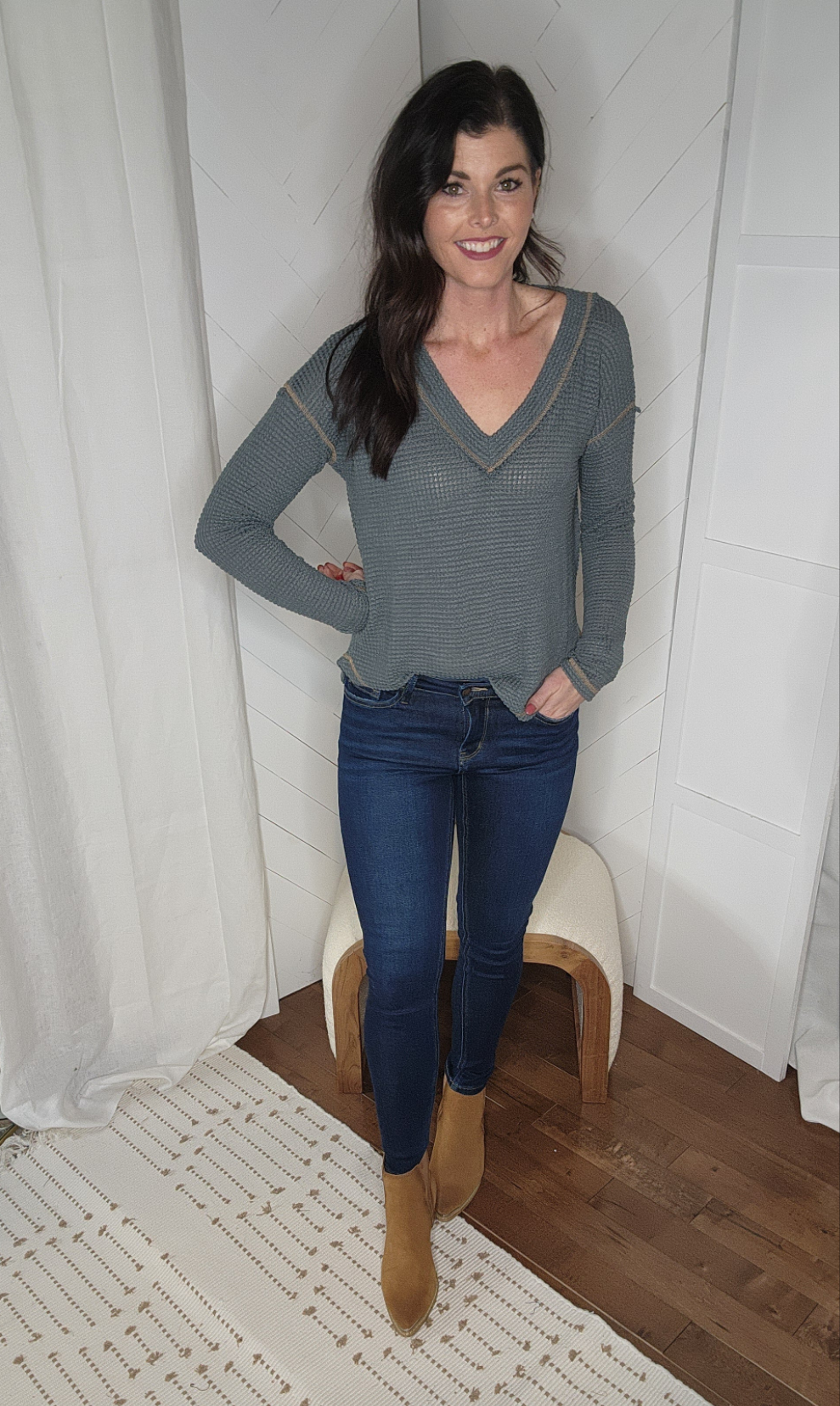 Loveret14: Mid Rise Ankle Skinny