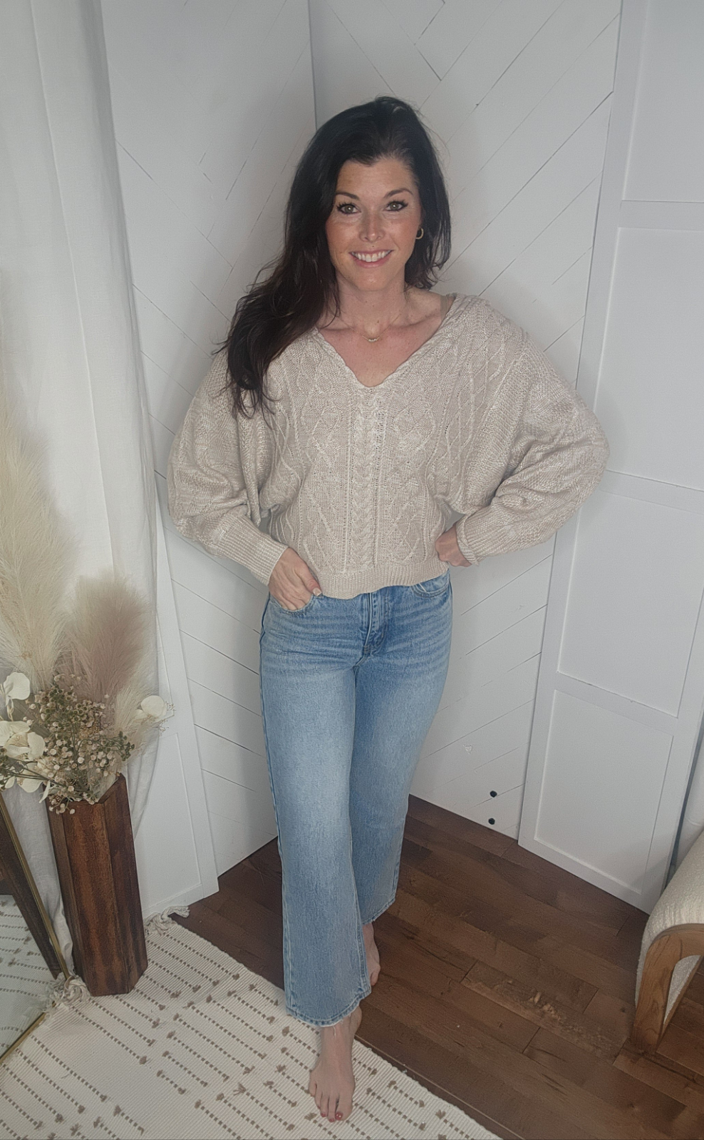 Loveret28: 90'S Super High Rise Ankle Wide Leg