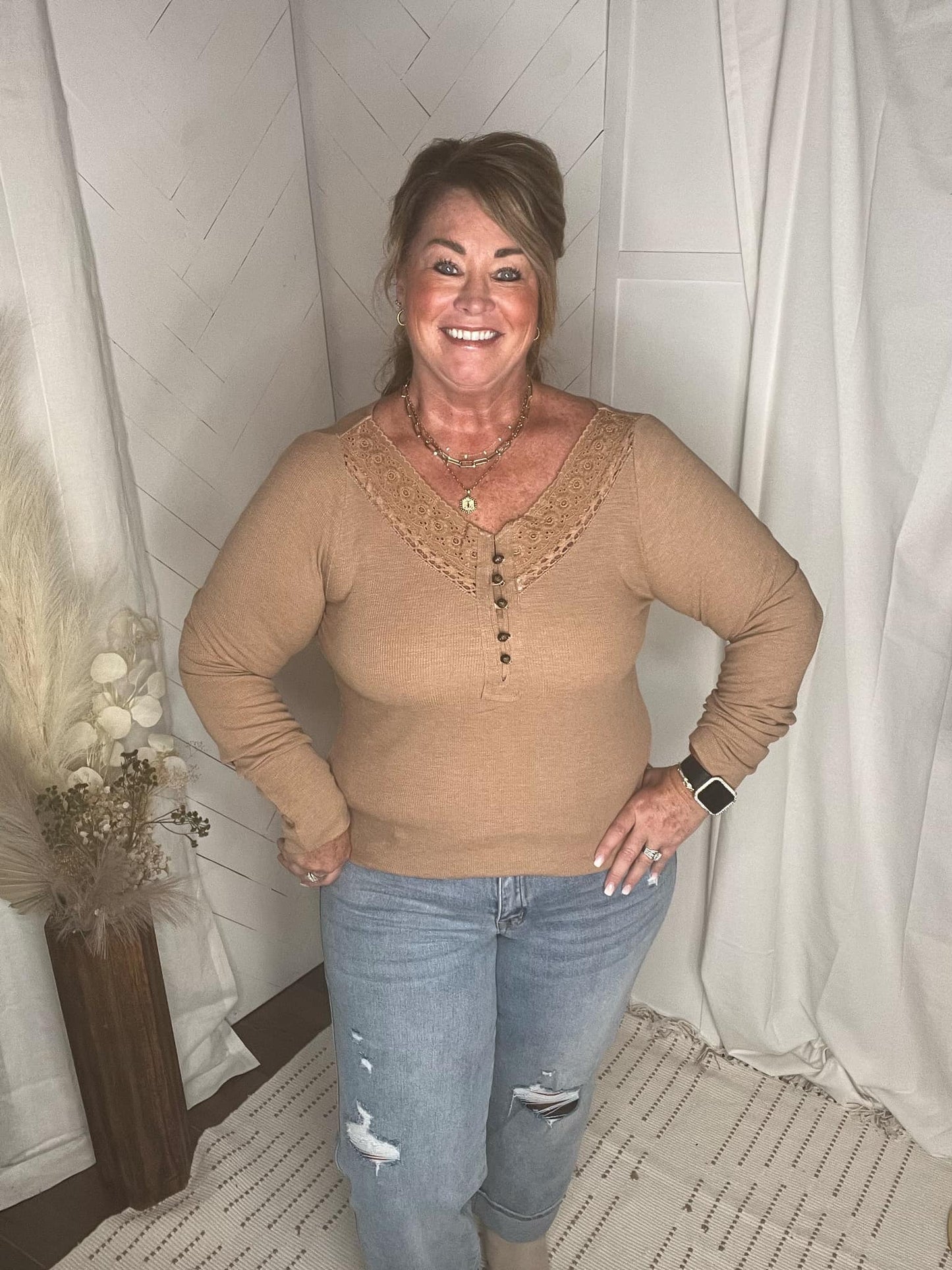 Angie Ribbed Long Sleeve