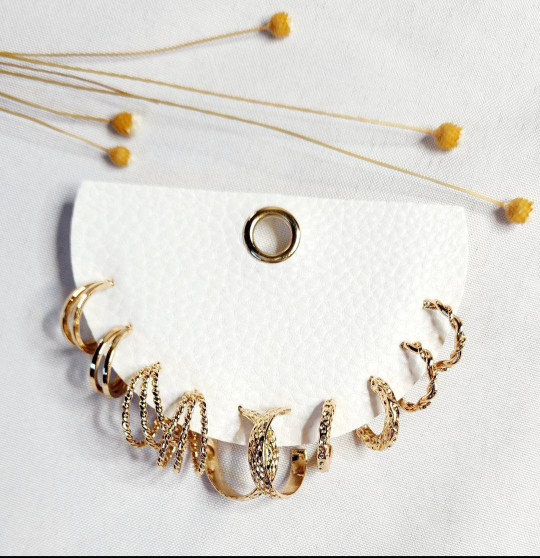 Golden Sand 4 Earrings: Set of 5