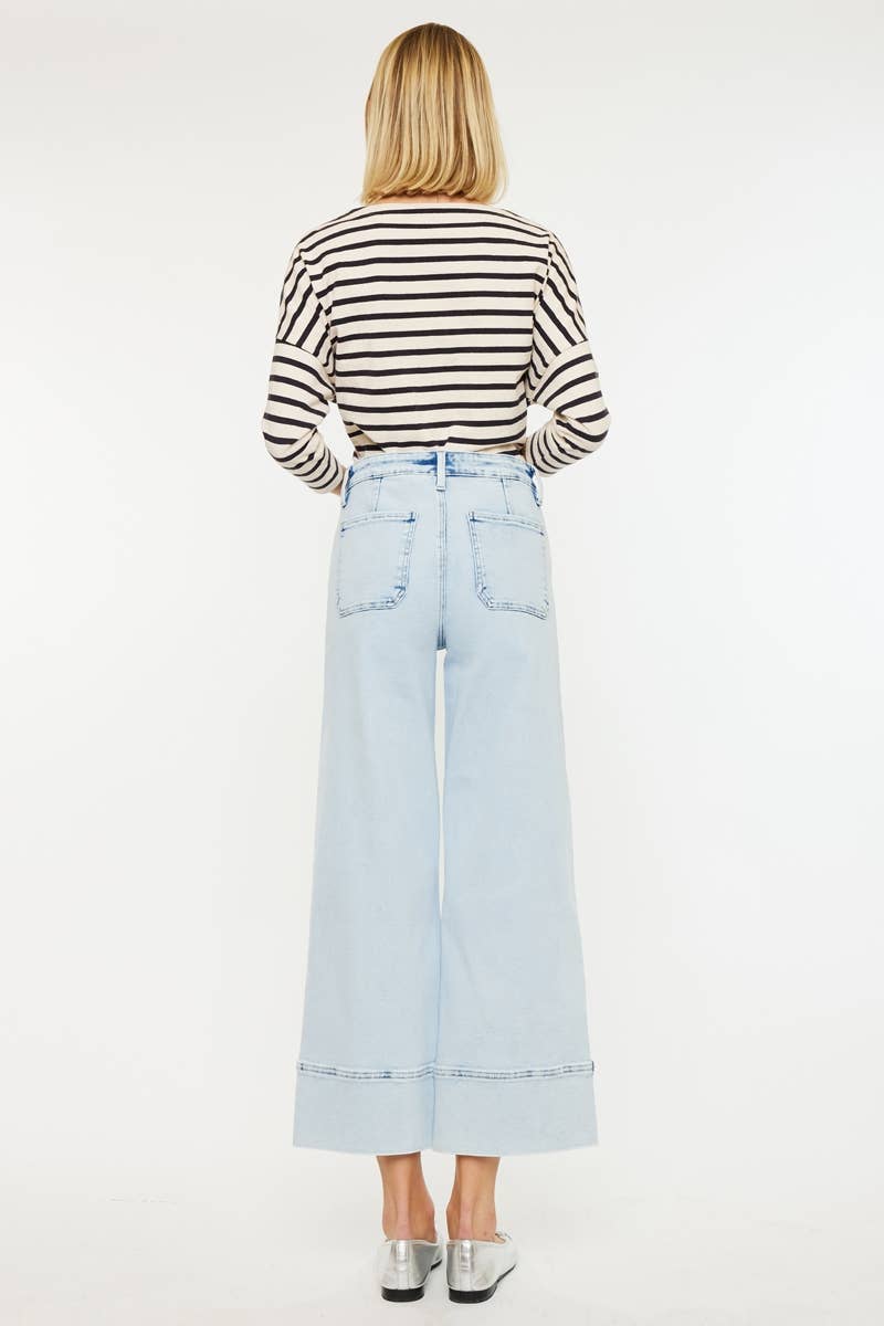 KanCan85: High Rise Cropped Wide Leg