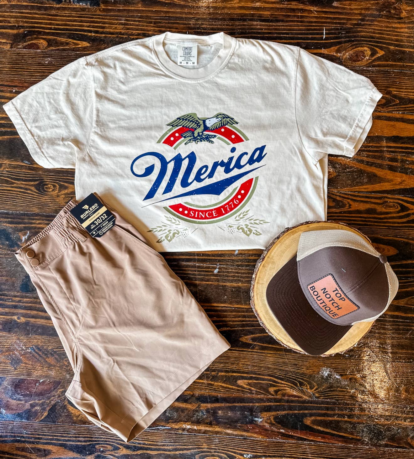 Merica Graphic Tee : Ivory
