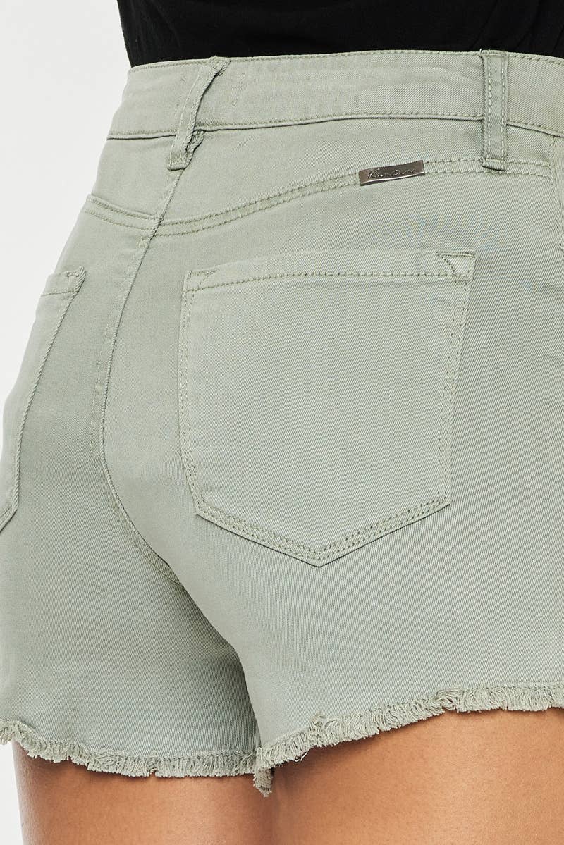 KanCan57: Olive High Rise Shorts