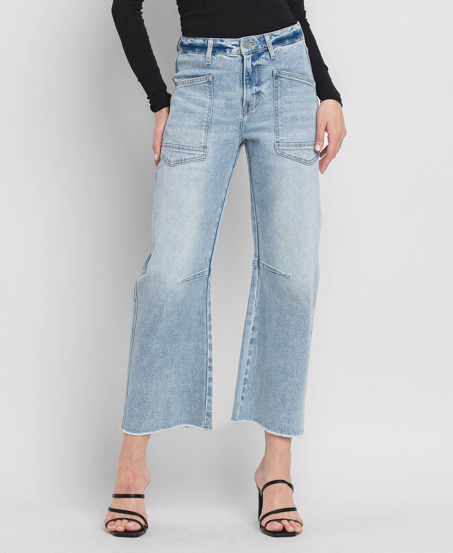 Vervet75: Super High Rise Barrel Jeans