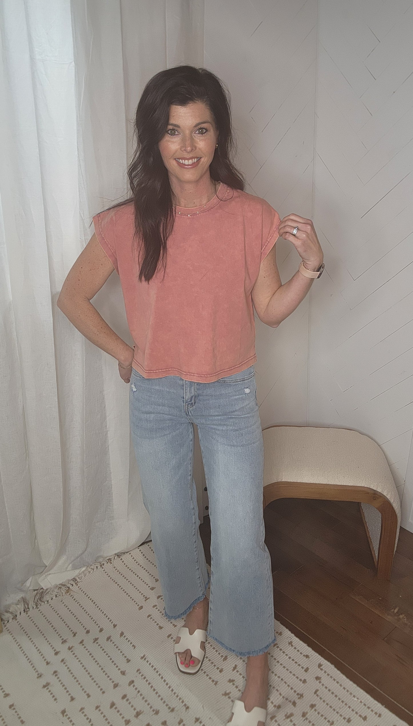 Rose Mineral Washed Tee