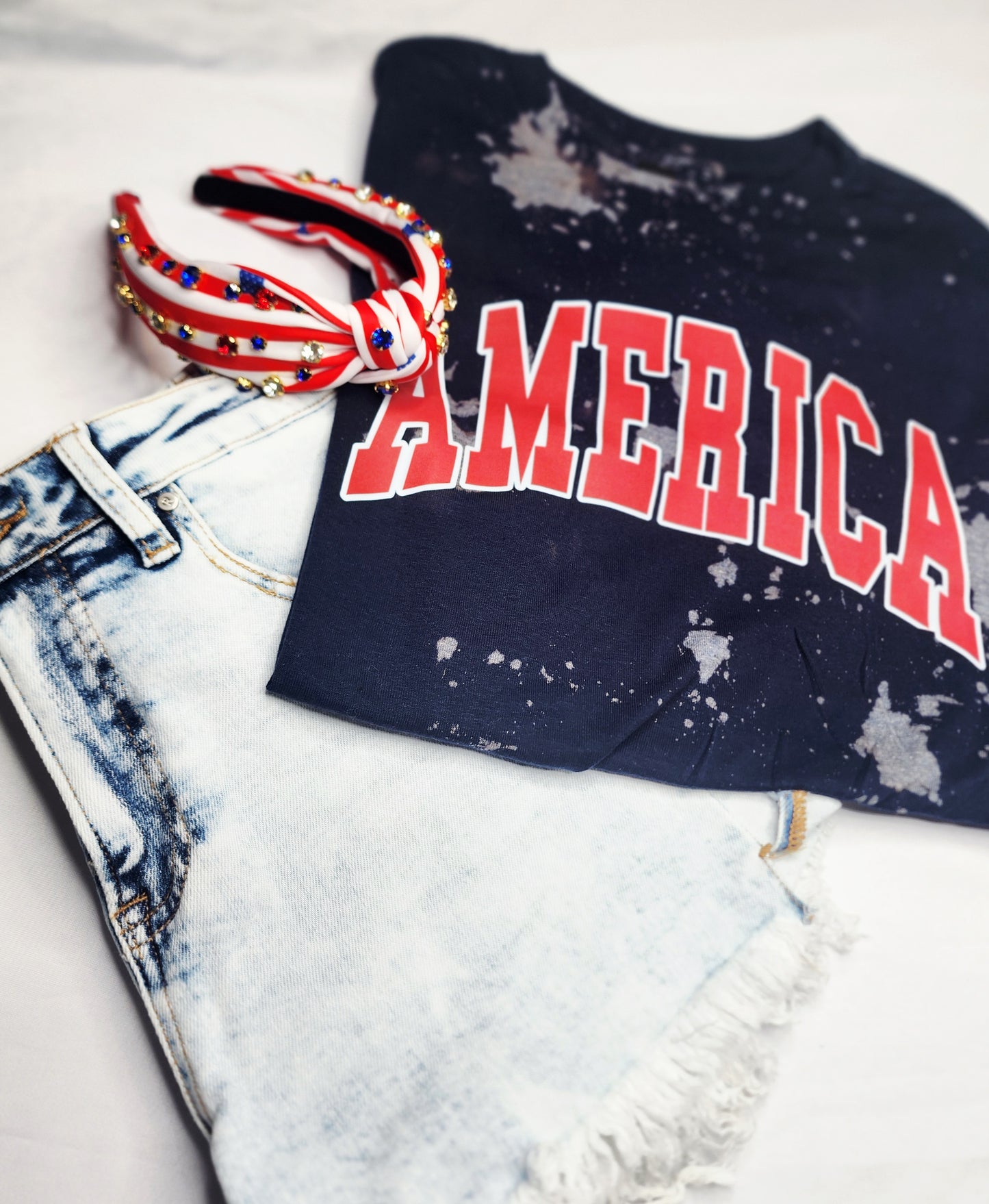 America Bleached Tee